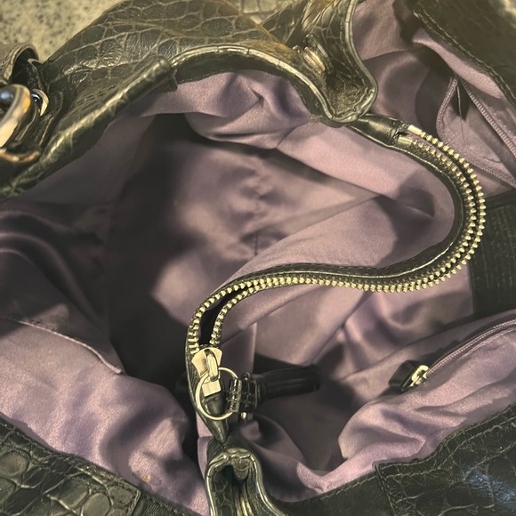 Coach MIA Madison Embossed Leather Purse - black crocodile - Picture 7 of 7